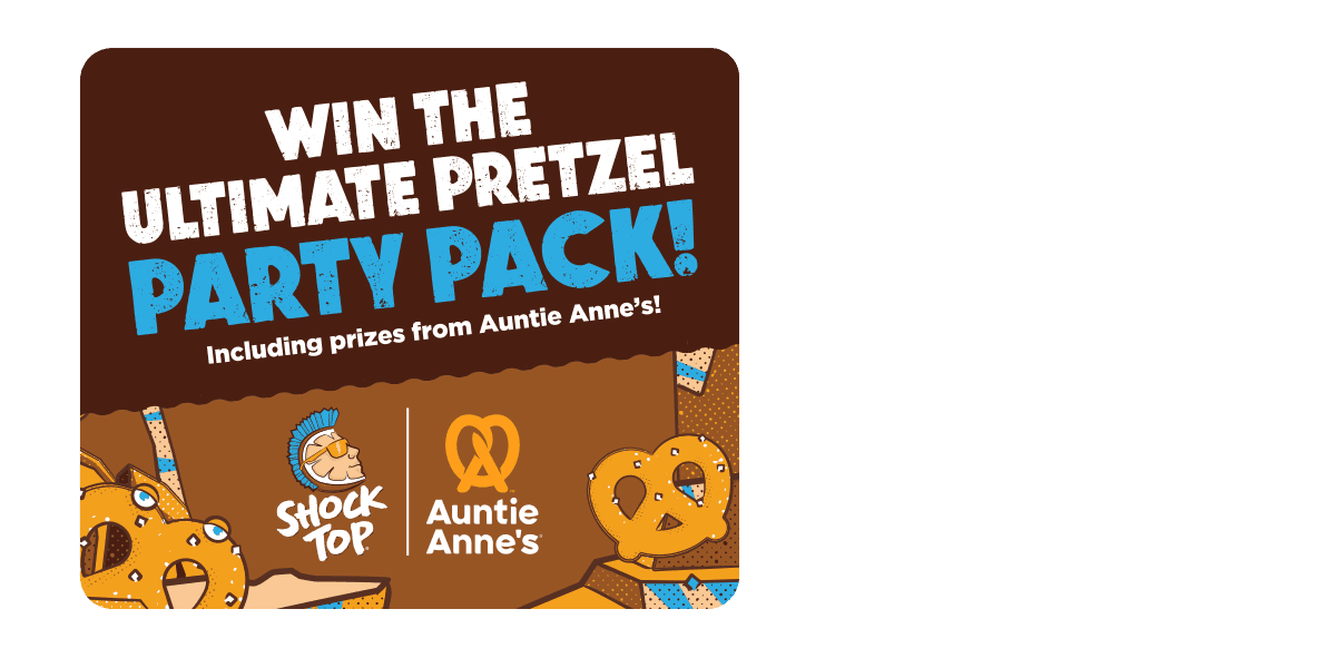 Shock TopĀ® Pretzel Wheat Auntie Anne'sĀ® Sweepstakes giveaway prize