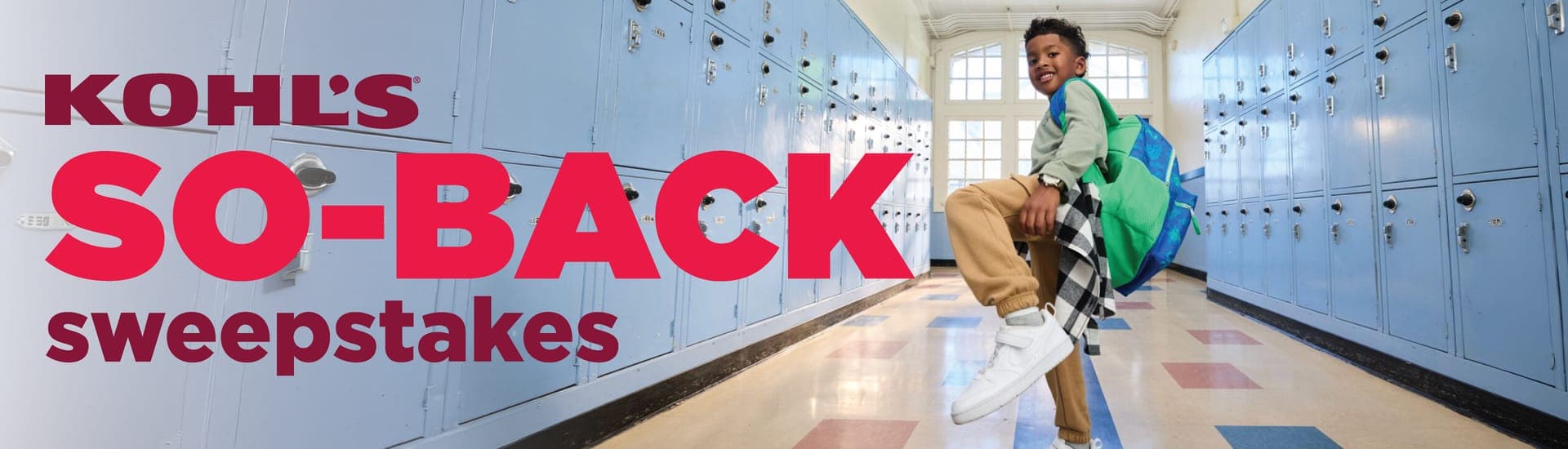 Kohl's So Back Sweepstakes giveaway prize